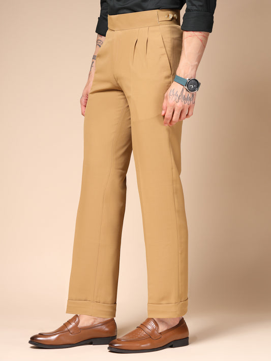 Camel Classic Buttoned Gurkha Pants by ITALIAN VEGA®