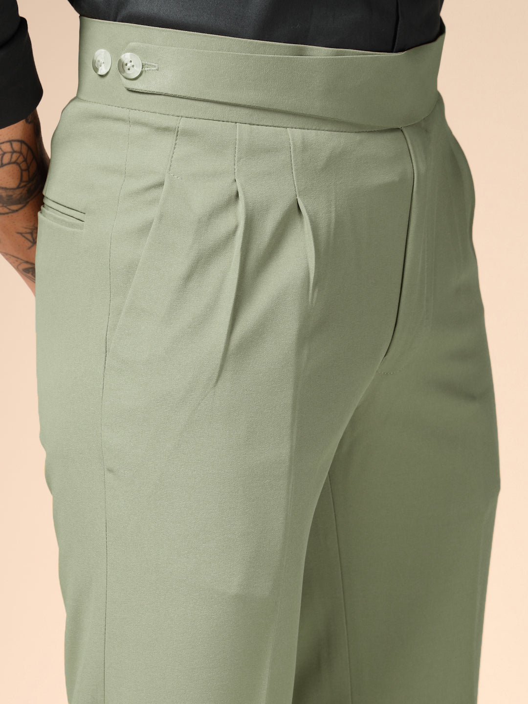 Pebble Classic Buttoned Gurkha Pants by Italian Vega®