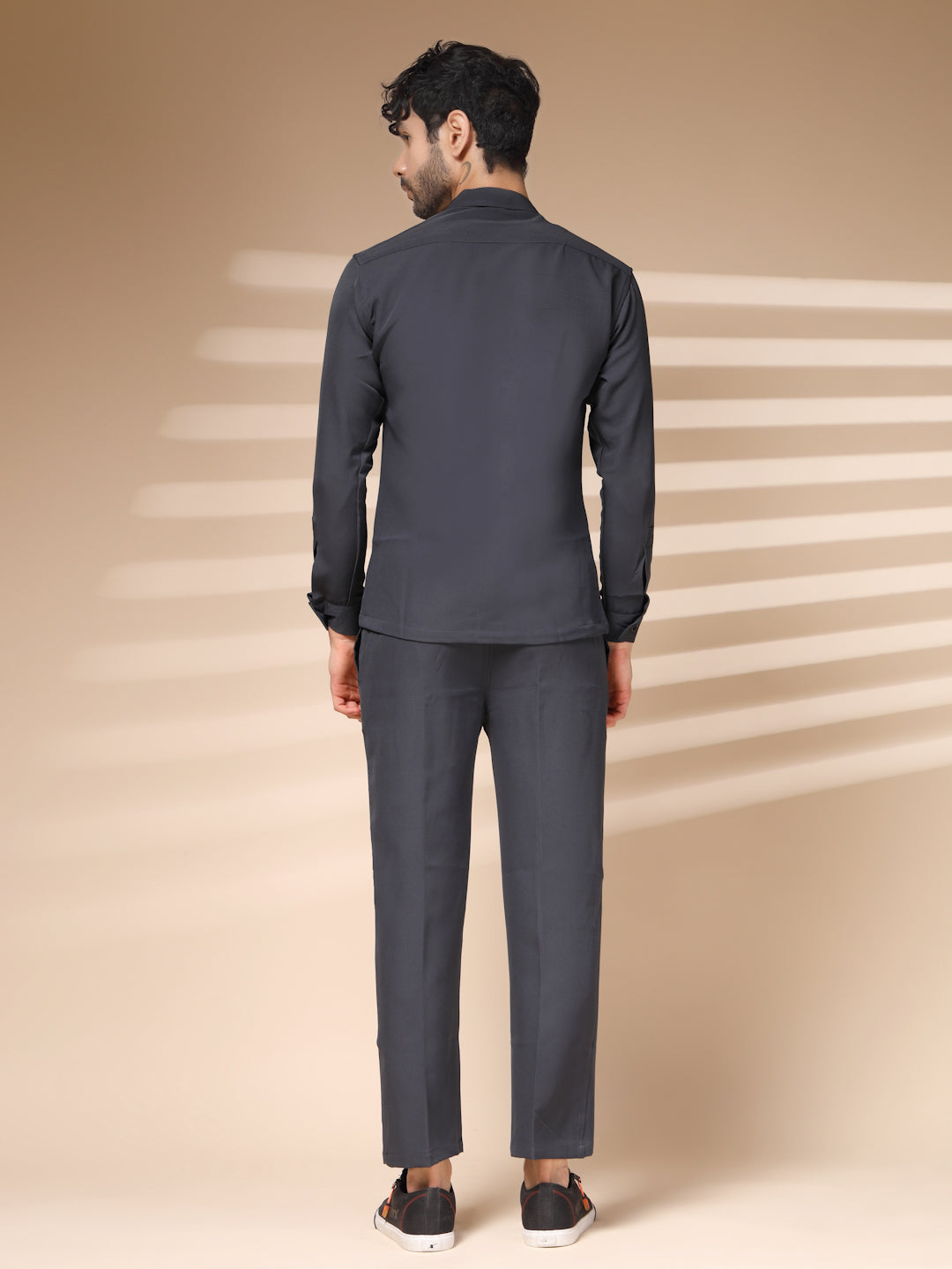 Grey Men's Buttoned Co-ord Set by Italian Vega®
