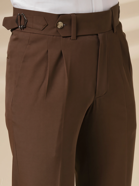Italian Brown Signature Gurkha Pants by ITALIAN VEGA®
