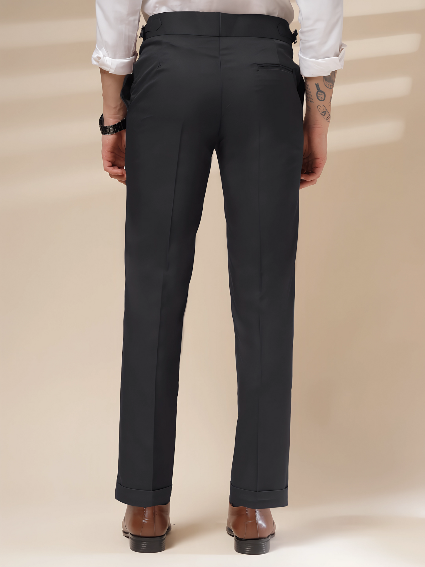 Black Signature Buttoned GURKHA PANTS by ITALIANVEGA™