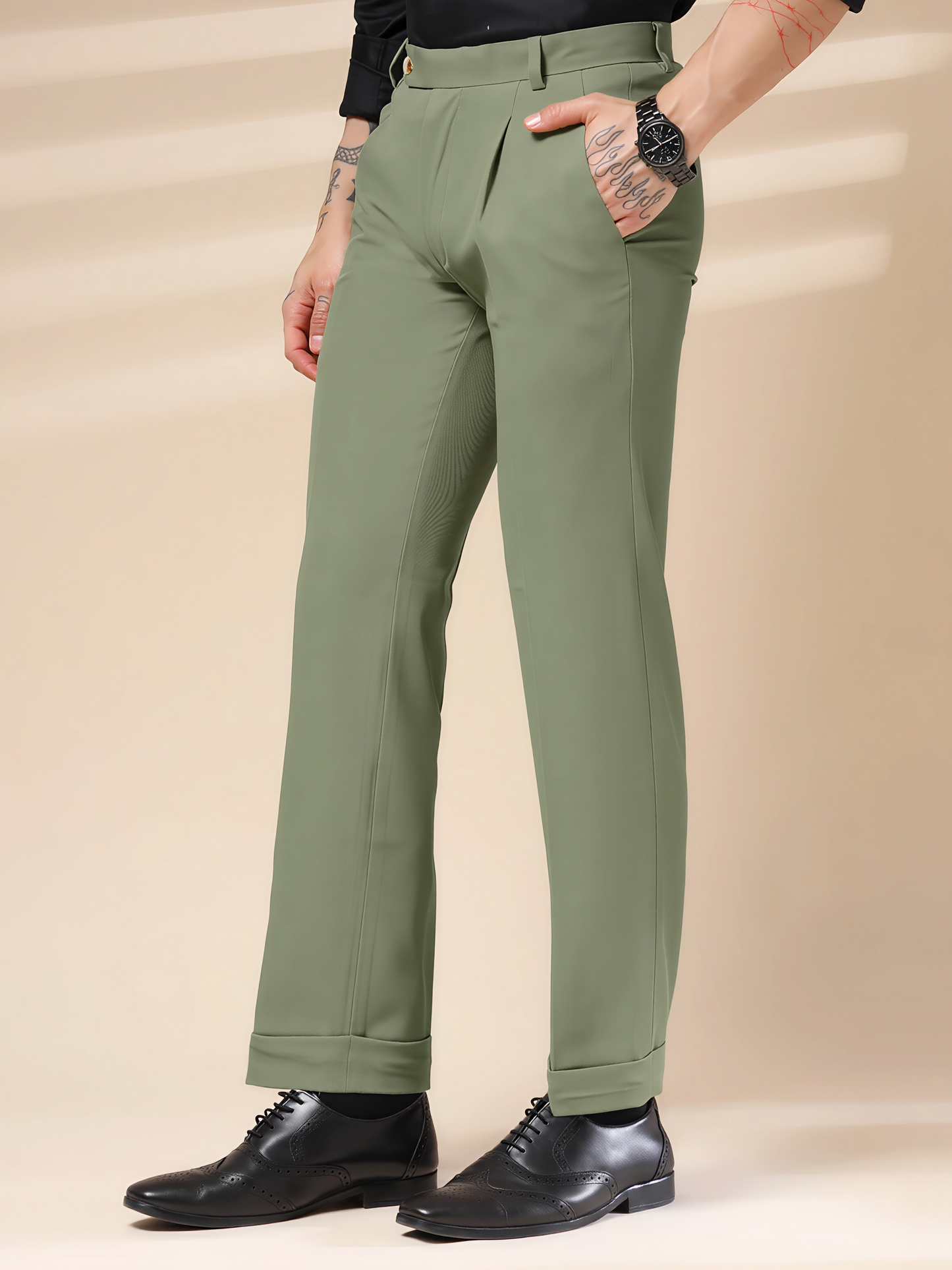 Pebble Men Pleated Trouser by Italian Vega®