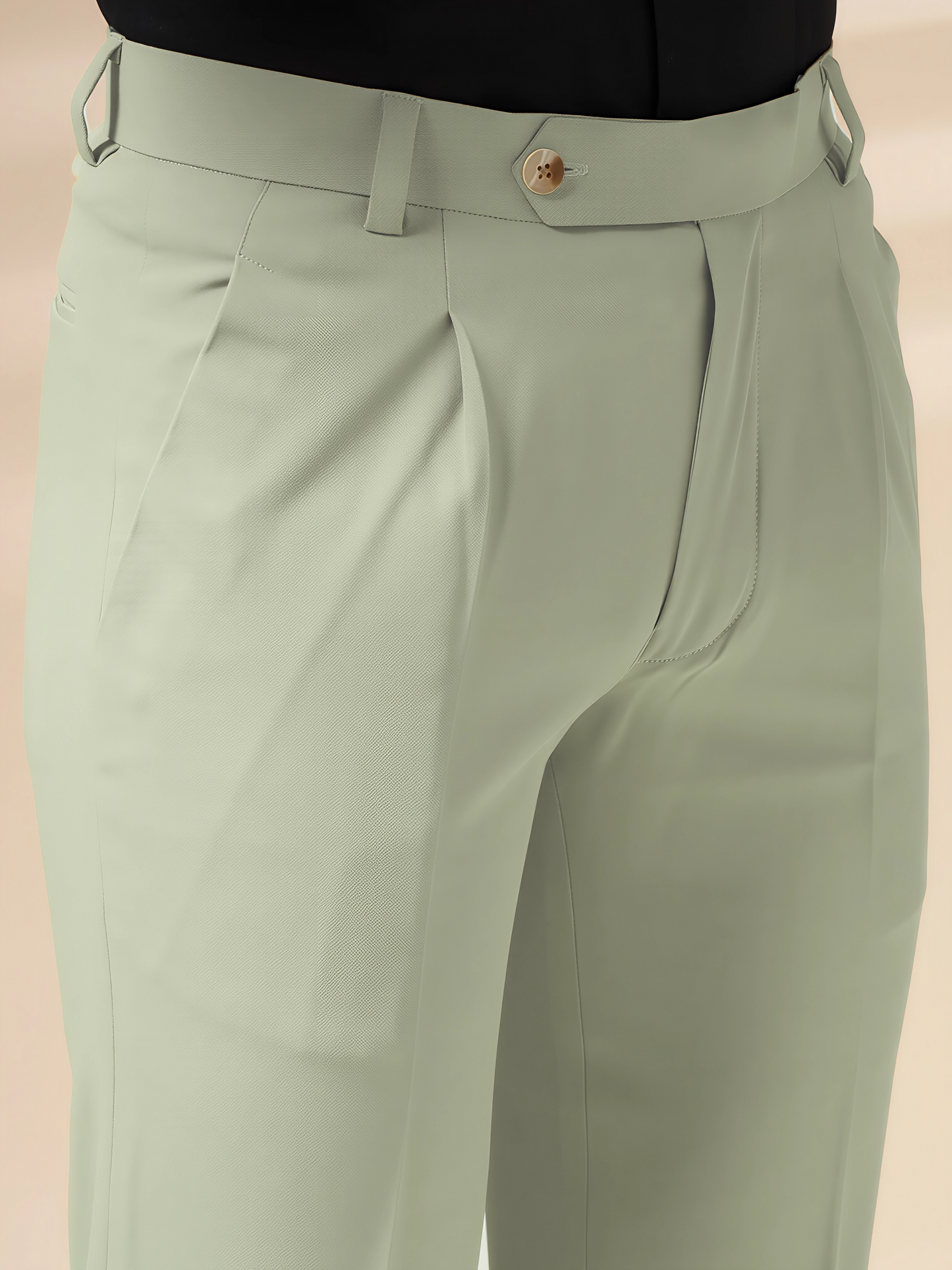 Lime Men Pleated Trouser by Italian Vega®
