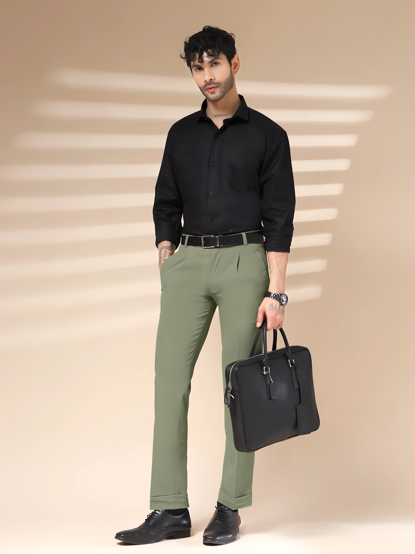 Pebble Men Pleated Trouser by Italian Vega®