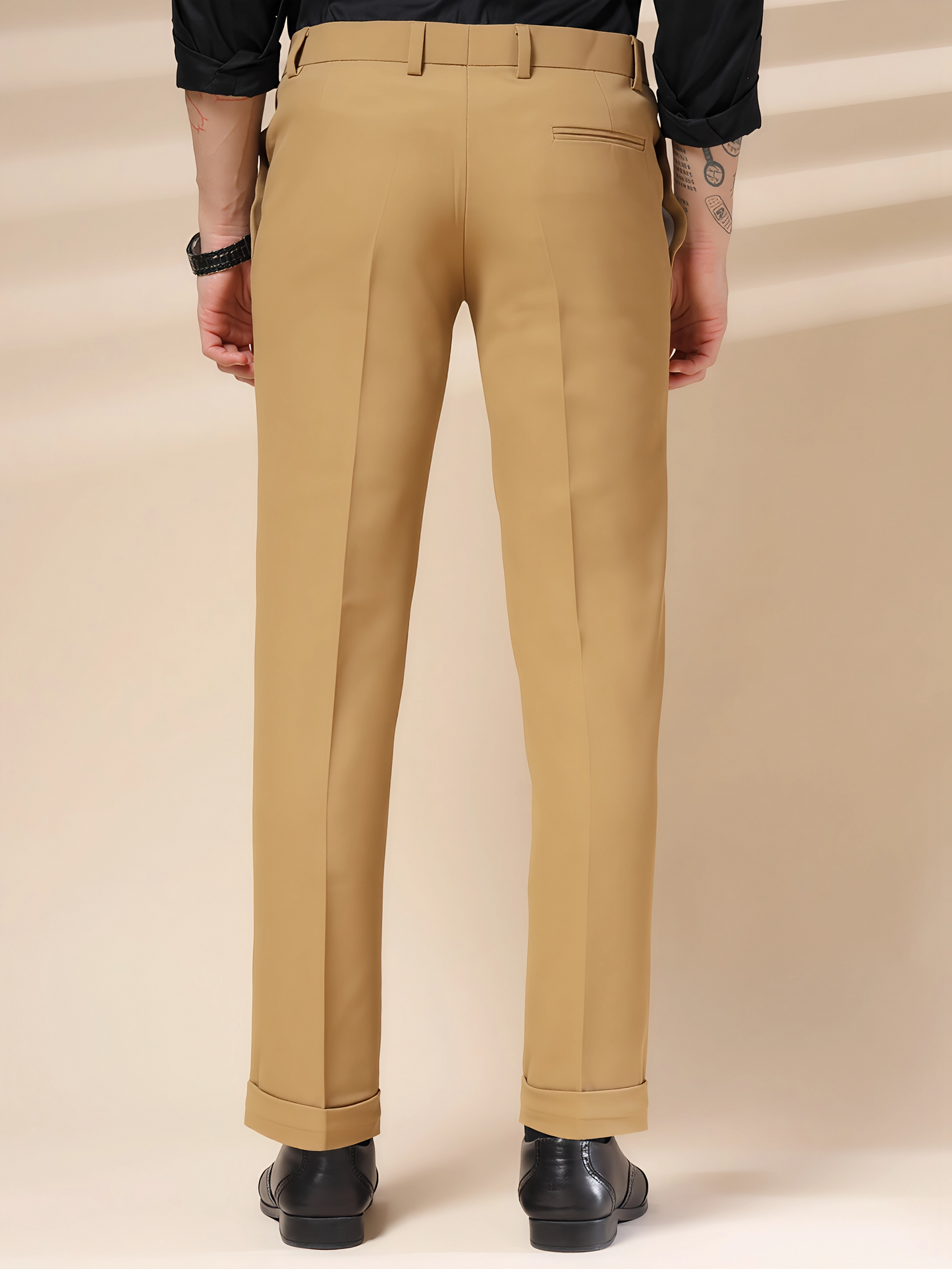 Camel Men Pleated Trouser by Italian Vega®