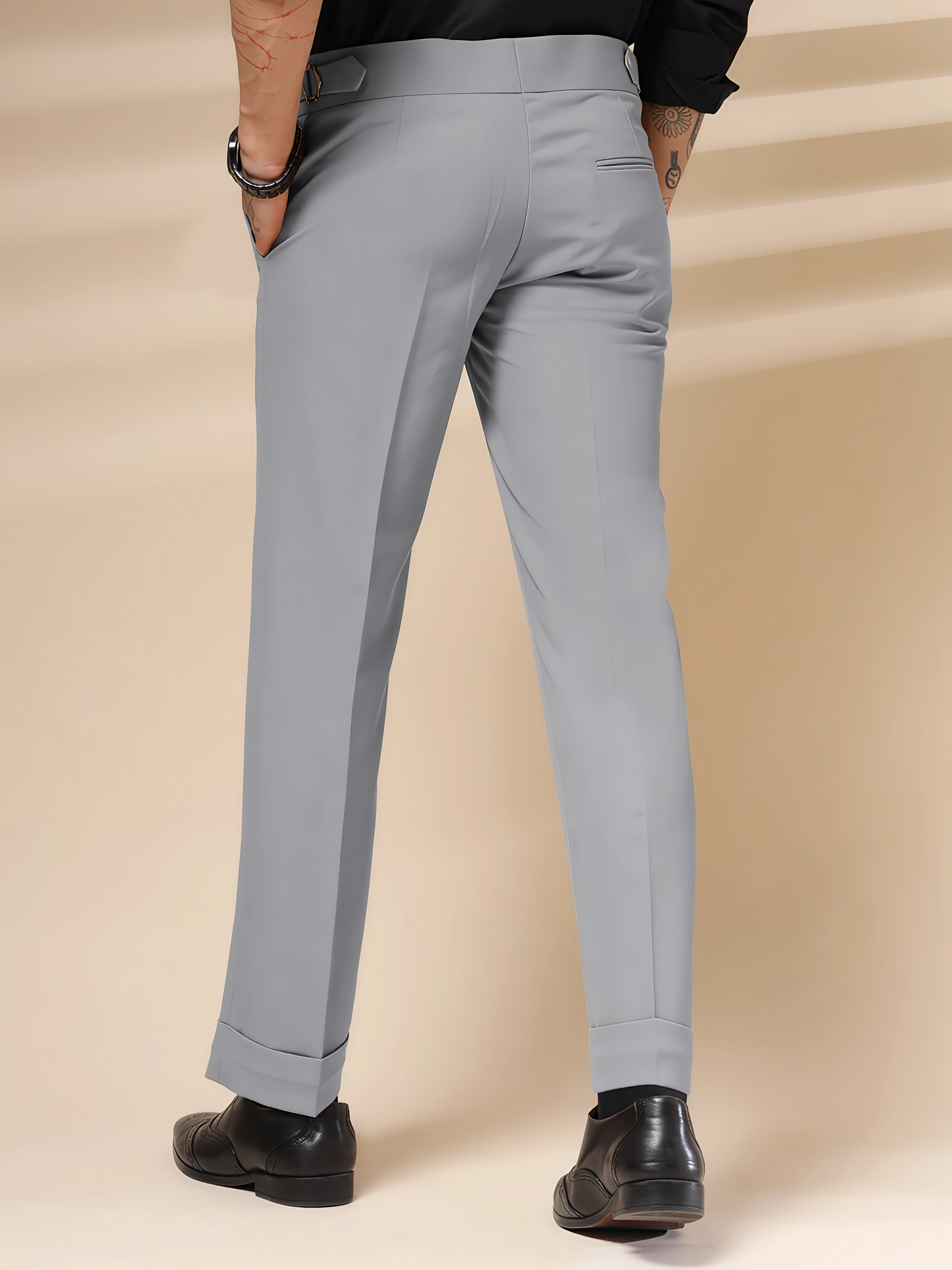 Italian Ash Grey Signature Gurkha Pants