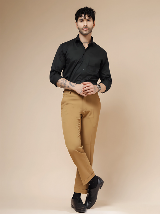 Khakhi Men Formal Pants by Italian Vega®
