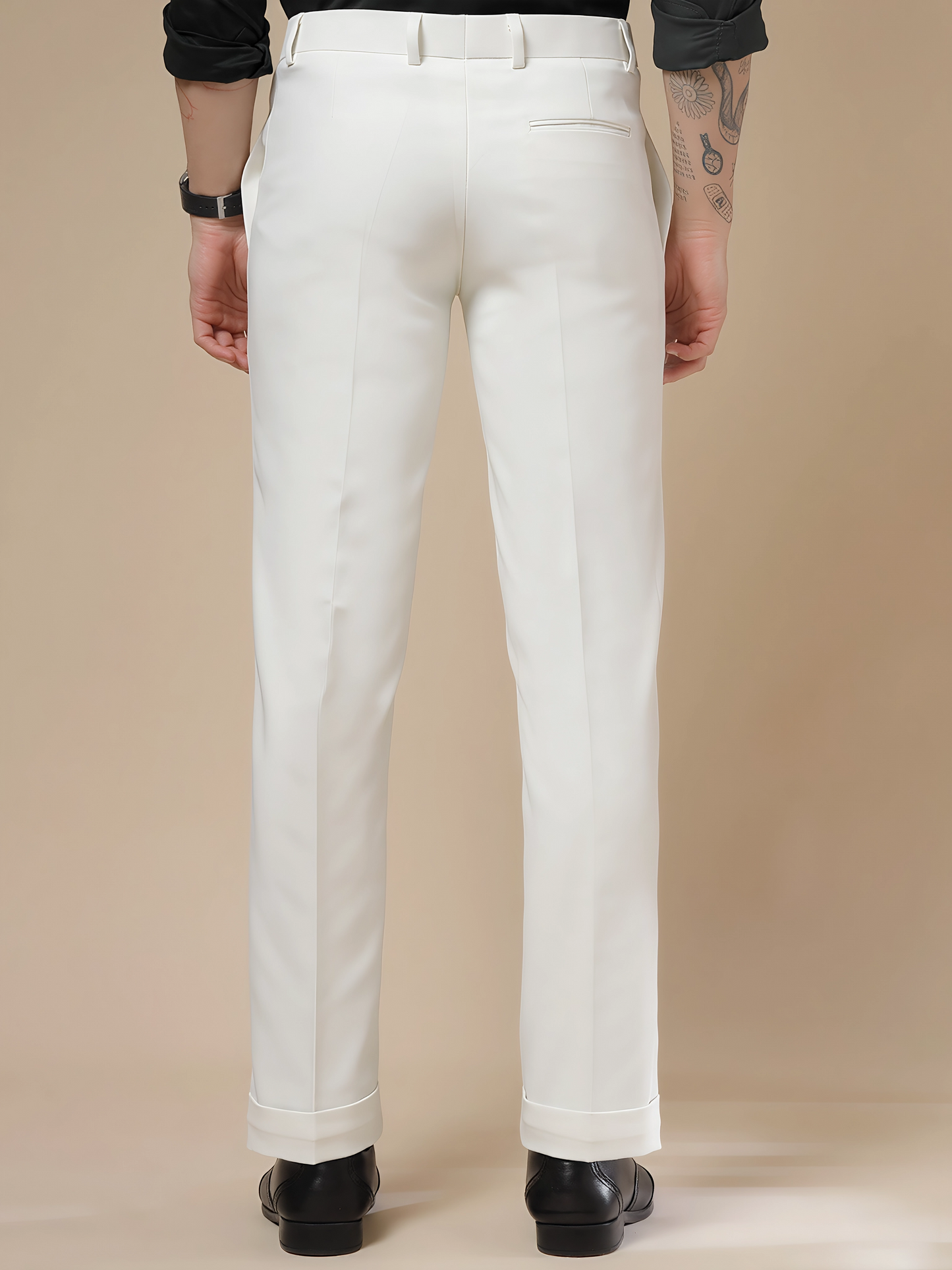 White Men Pleated Trouser by Italian Vega®