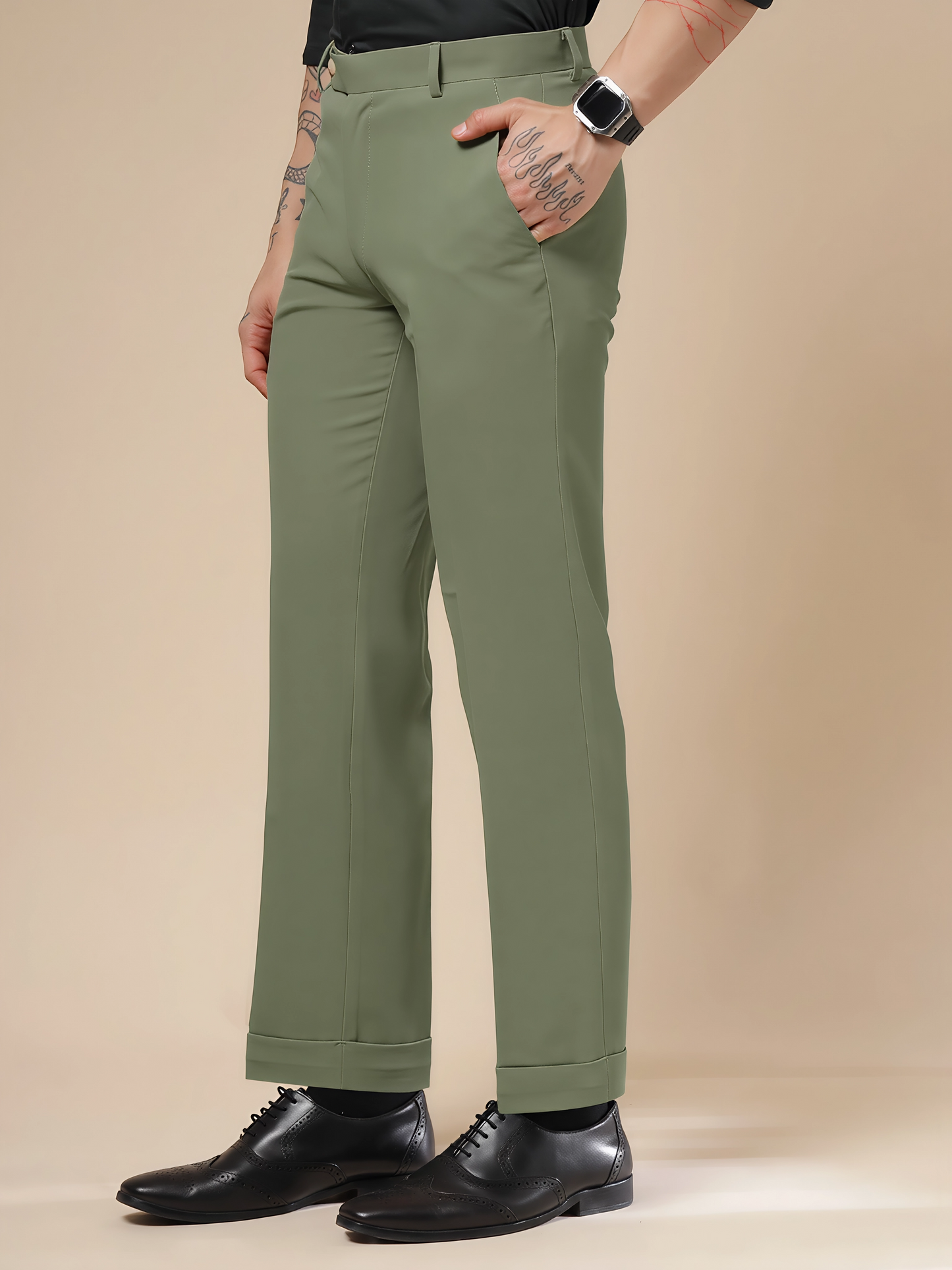 Italian Vega Royal Pebble Trouser Slim Fit