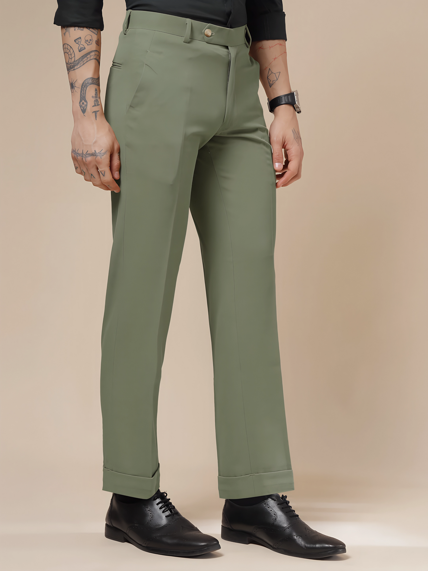 Italian Vega Royal Pebble Trouser Slim Fit