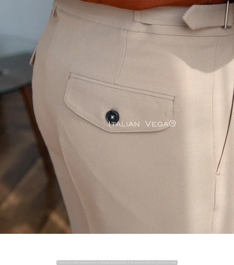 Classic Buckle Gurkha Pants by ITALIAN VEGA®