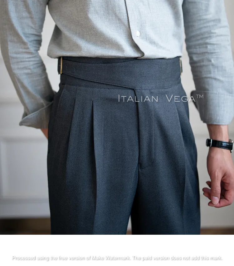 Classic Buckle Gurkha Pants by ITALIAN VEGA®