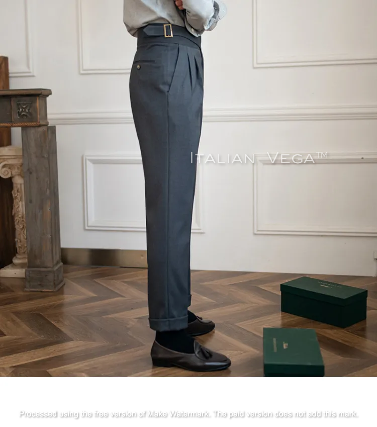 Classic Buckle Gurkha Pants by ITALIAN VEGA®