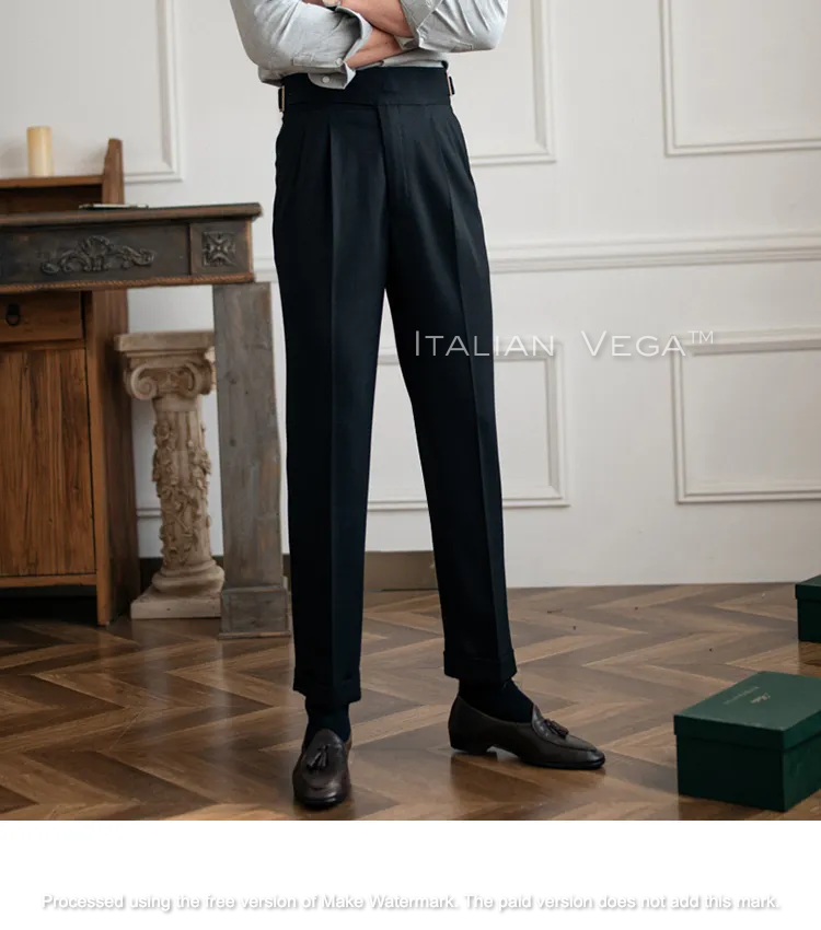Classic Buckle Gurkha Pants by ITALIAN VEGA®