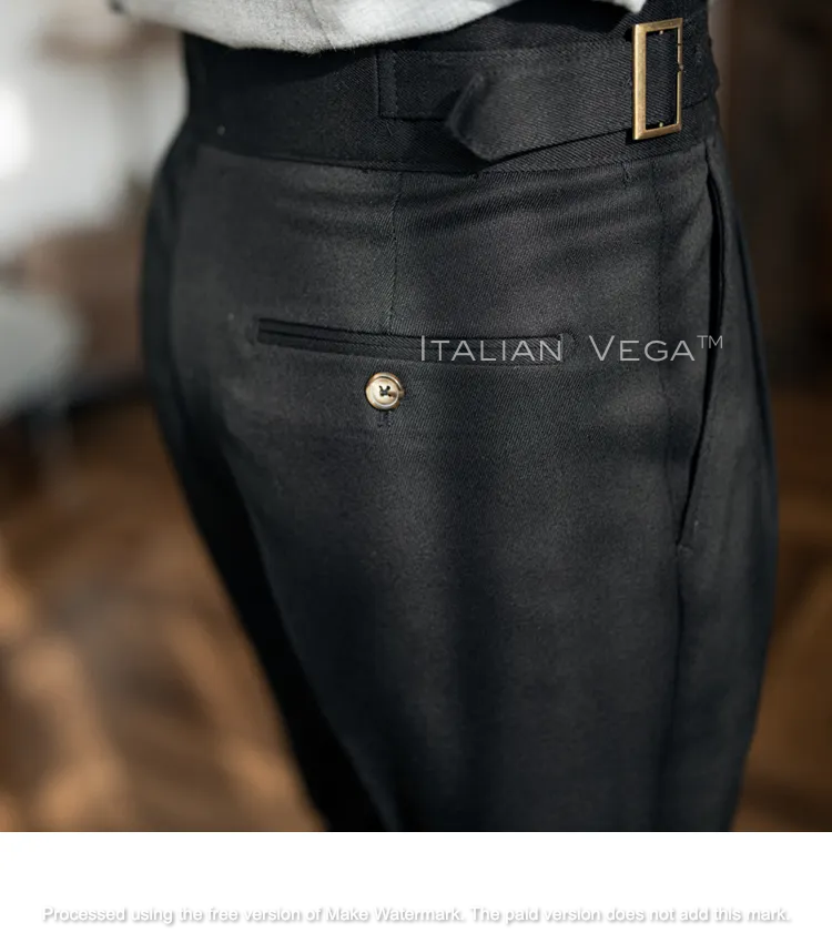 Classic Buckle Gurkha Pants by ITALIAN VEGA®