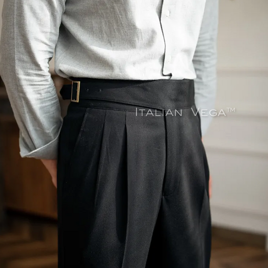 Classic Buckle Gurkha Pants by ITALIAN VEGA®