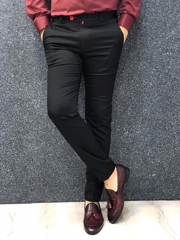 Black Trendy Formal Pant Trouser – Italian Vega™