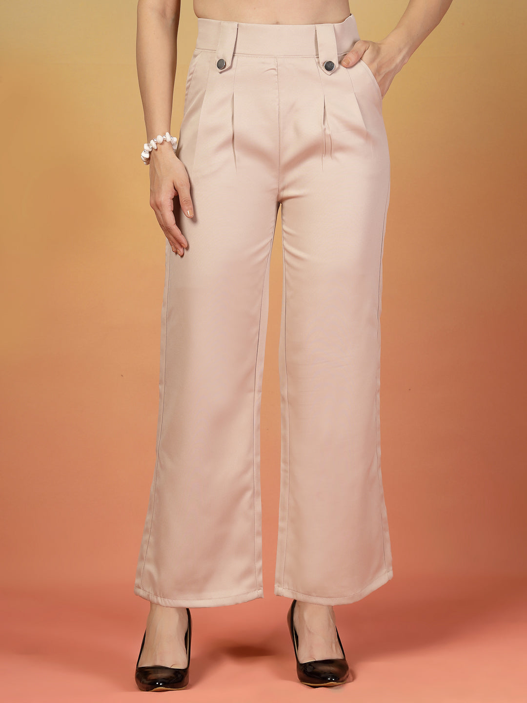 Beige Gurkha Pants for Women | By ItalianVega
