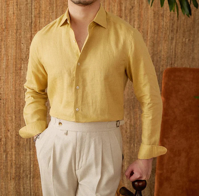 Cannes 120 Lea Premium Linen Shirt – Italian Vega®