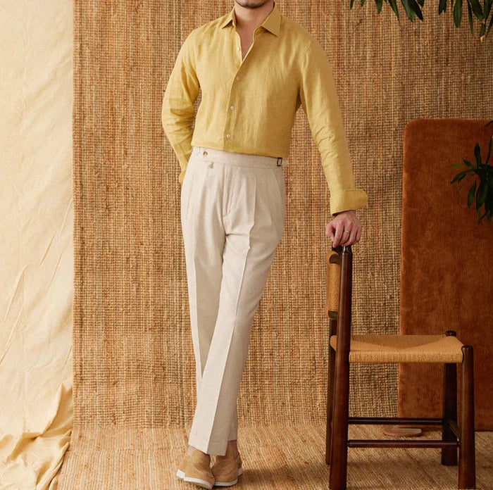 Cannes 120 Lea Premium Linen Shirt – Italian Vega®
