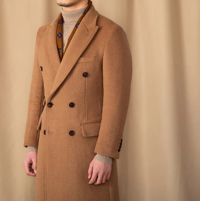 Kingsman Brown Double Breasted Coat by Italian Vega®