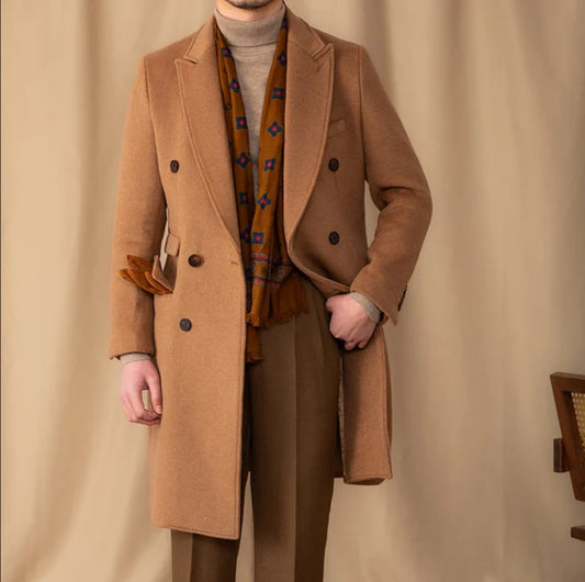 Kingsman Brown Double Breasted Coat by Italian Vega®