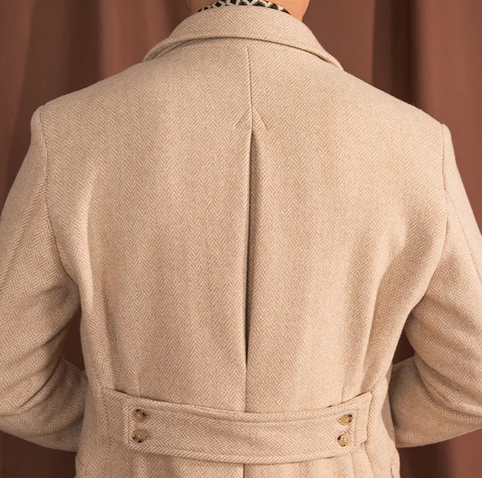 Kingsman Beige Double Breasted Coat by Italian Vega®