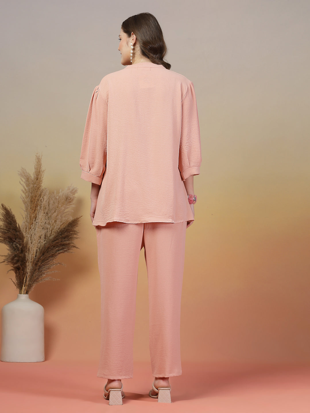 Shoreline Rose Peach Co-ord Set by Italian Vega