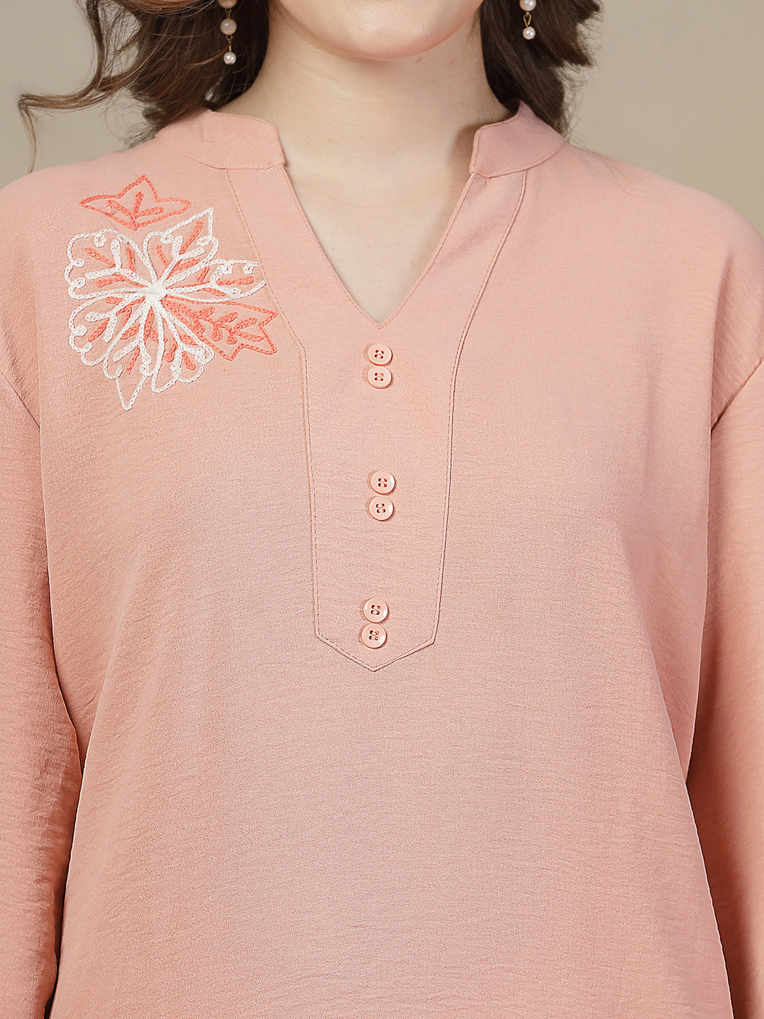 Shoreline Rose Peach Co-ord Set by Italian Vega