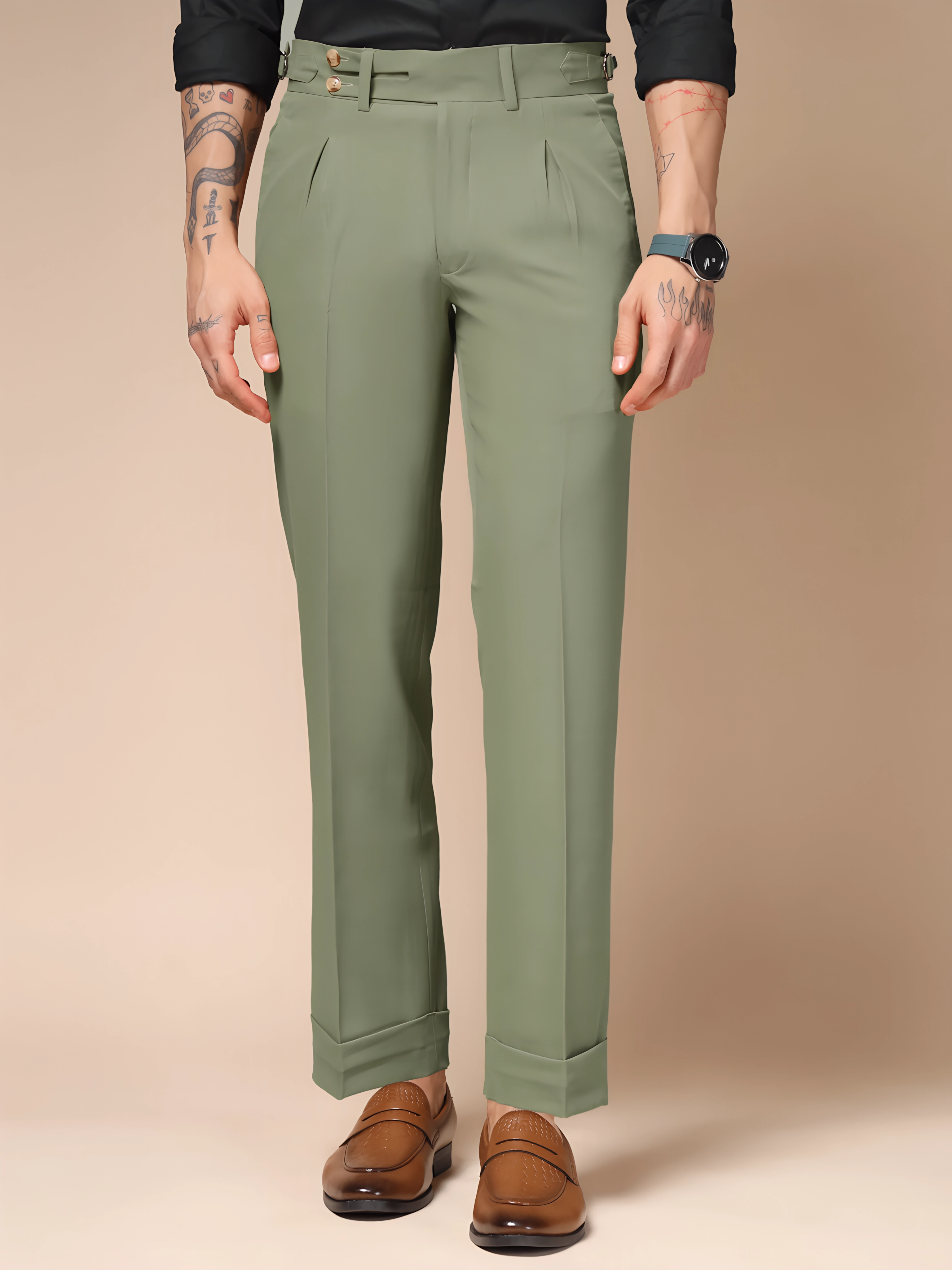 Pebble Double Buttoned Gurkha Pants by ITALIAN VEGA®