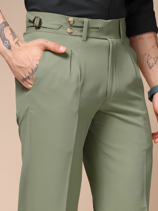 Pebble Double Buttoned GURKHA PANTS by ITALIANVEGA™