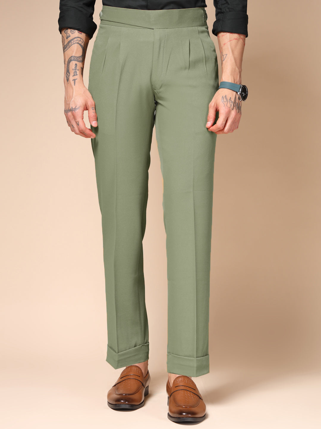 Pebble Classic Buttoned Gurkha Pants by Italian Vega®