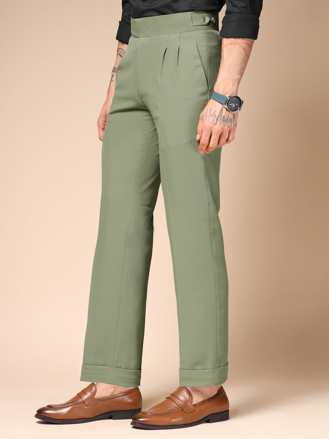 Pebble Classic Buttoned Gurkha Pants by Italian Vega®