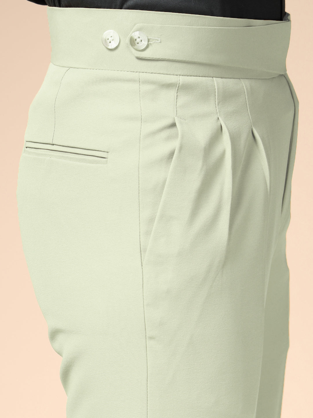 Lime Classic Buttoned Gurkha Pants by ITALIAN VEGA®