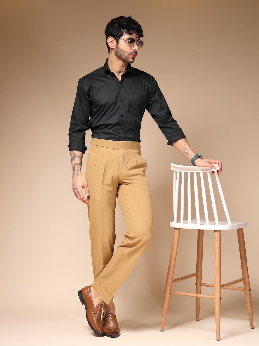 Camel Classic Buttoned Gurkha Pants by ITALIAN VEGA®