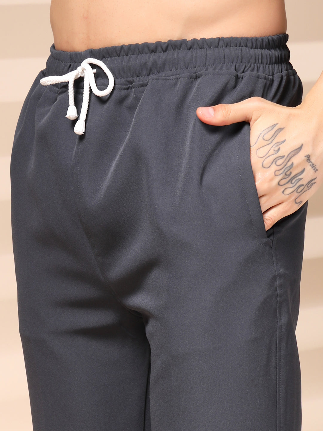 Elephant Grey Men's Zipper Co-ord Set by Italian Vega®