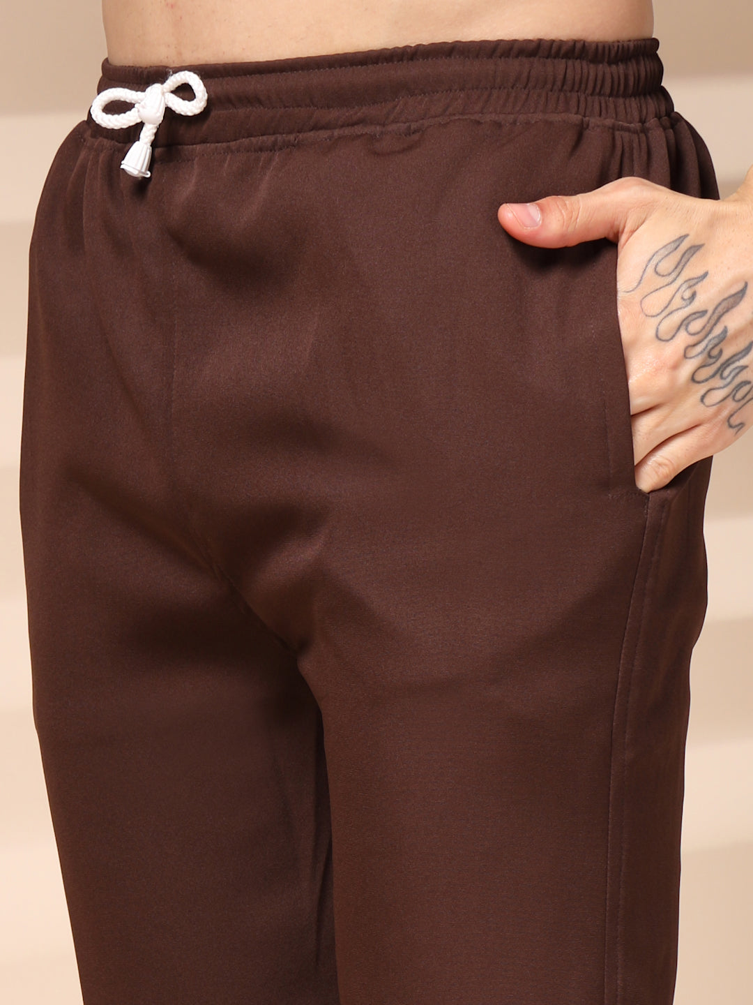 Brown Men's Zipper Co-ord Set by Italian Vega®