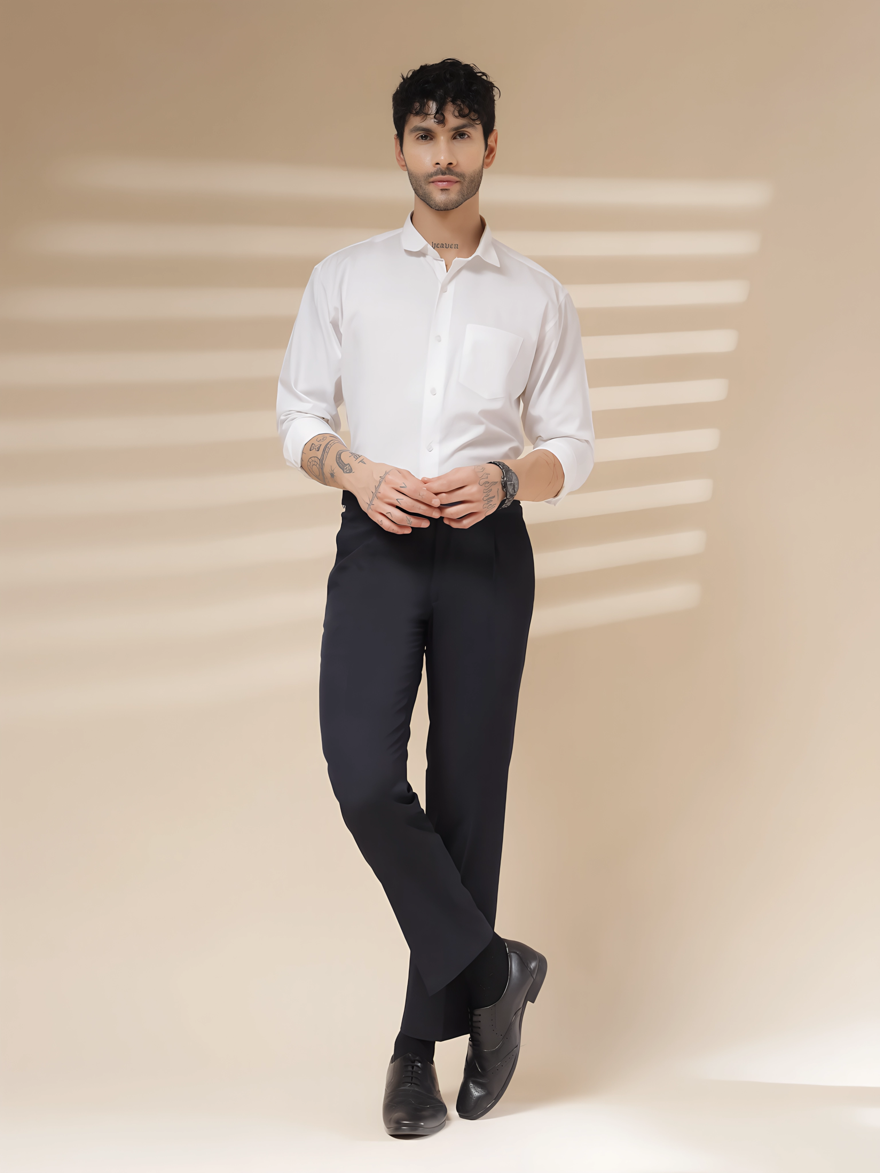 Navy Oxford Gurkha Trouser by ITALIAN VEGA®
