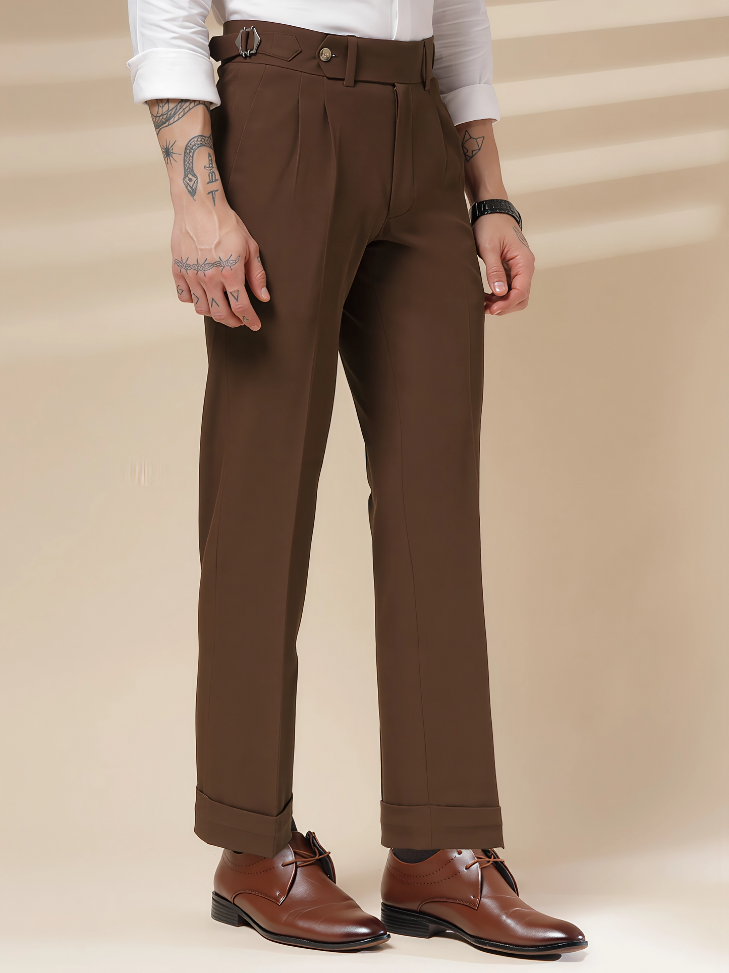 Italian Brown Signature Gurkha Pants