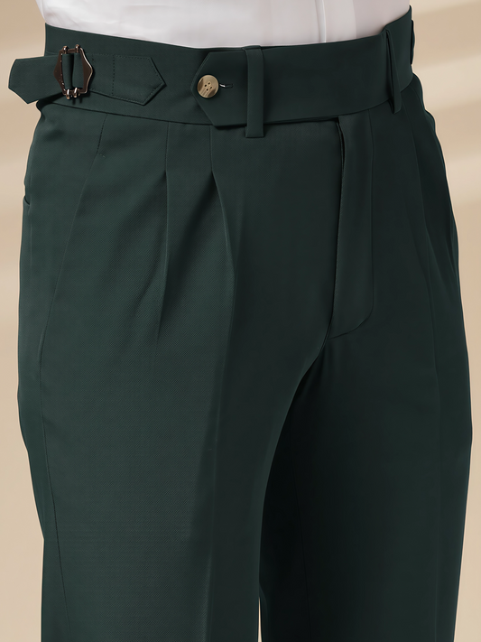 Italian Bottle Green Signature Gurkha Pants
