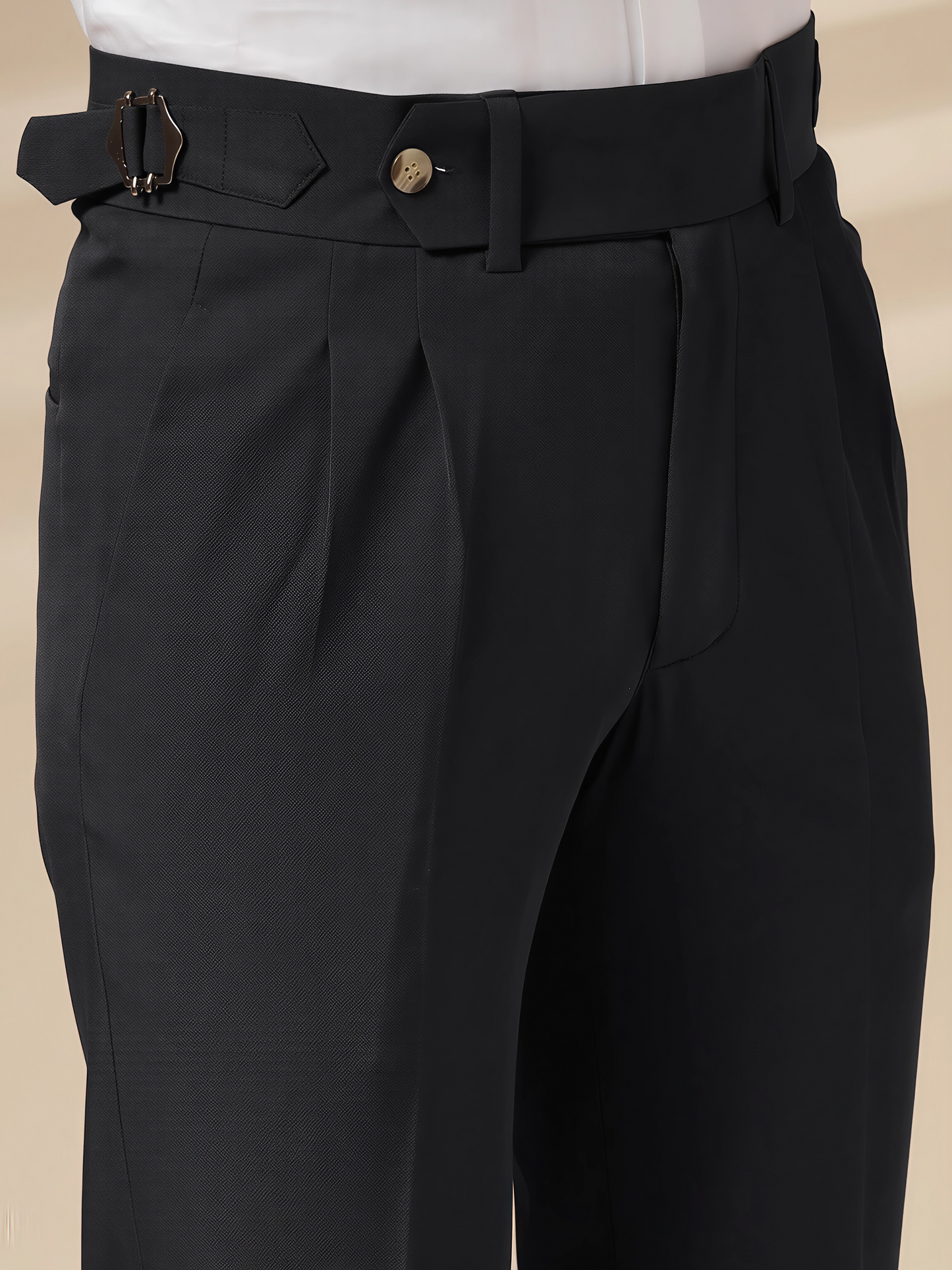 Italian Black Signature Gurkha Pants by Italian Vega®