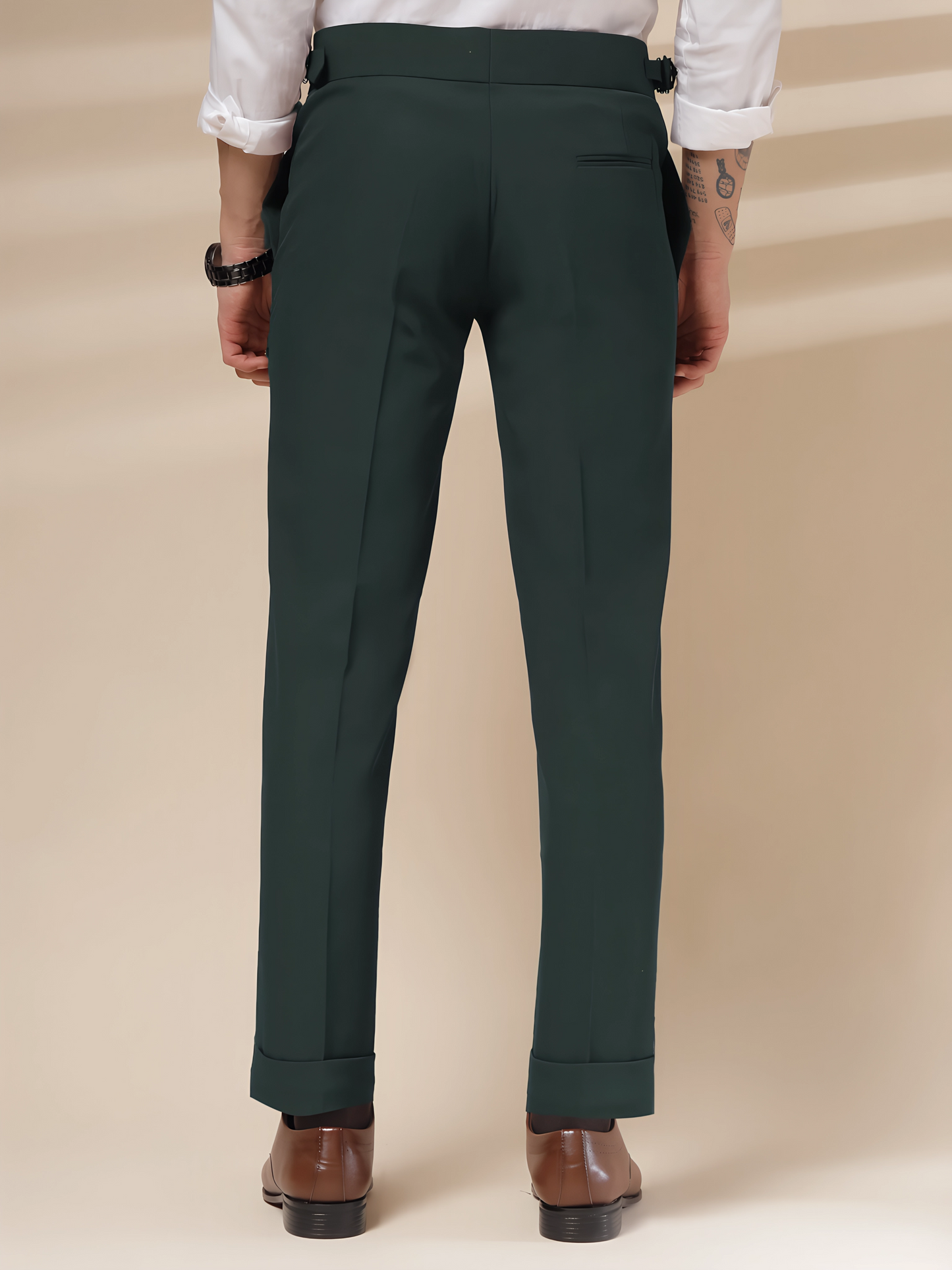 Italian Bottle Green Signature Gurkha Pants