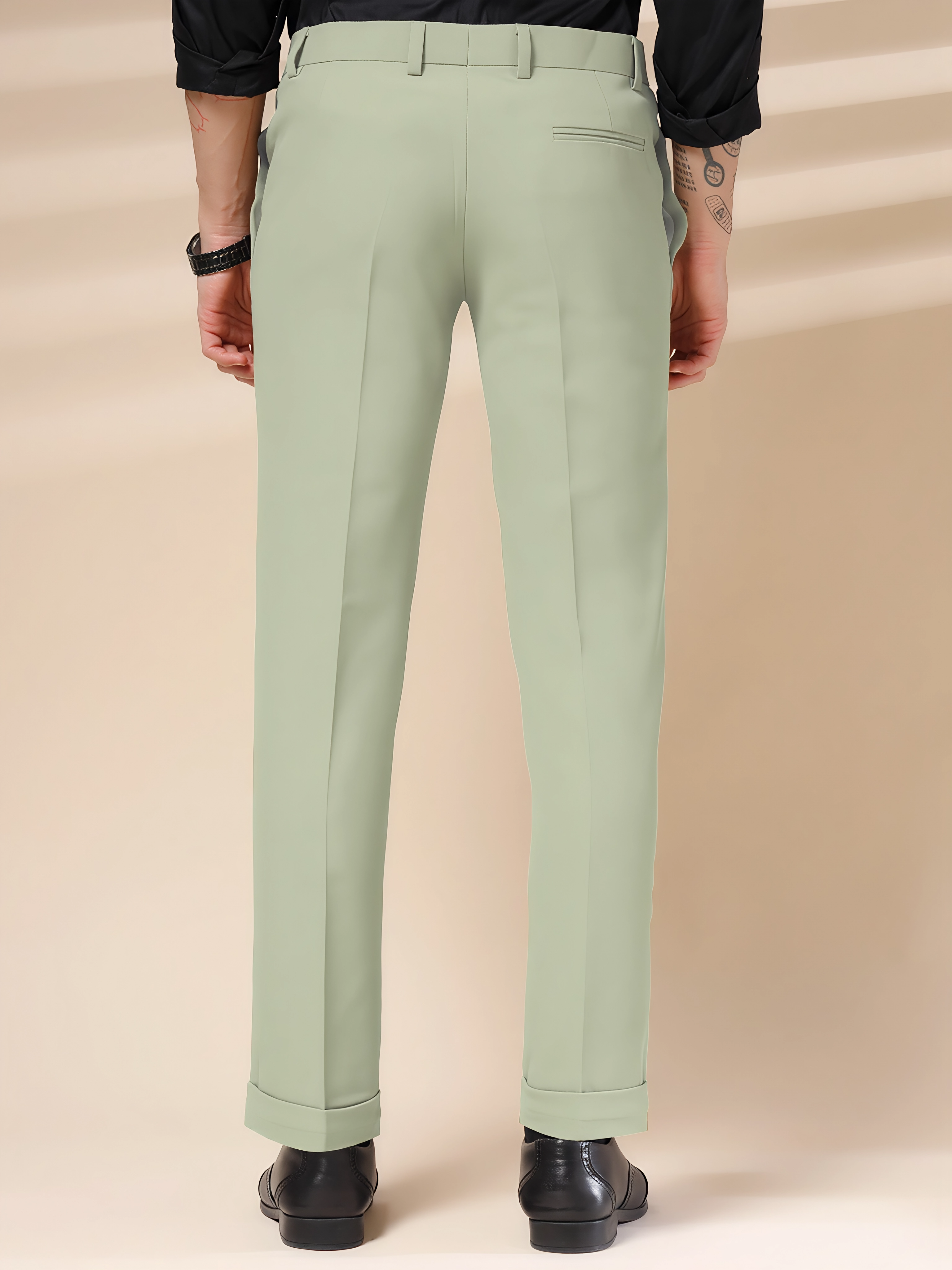 Lime Men Pleated Trouser by Italian Vega®