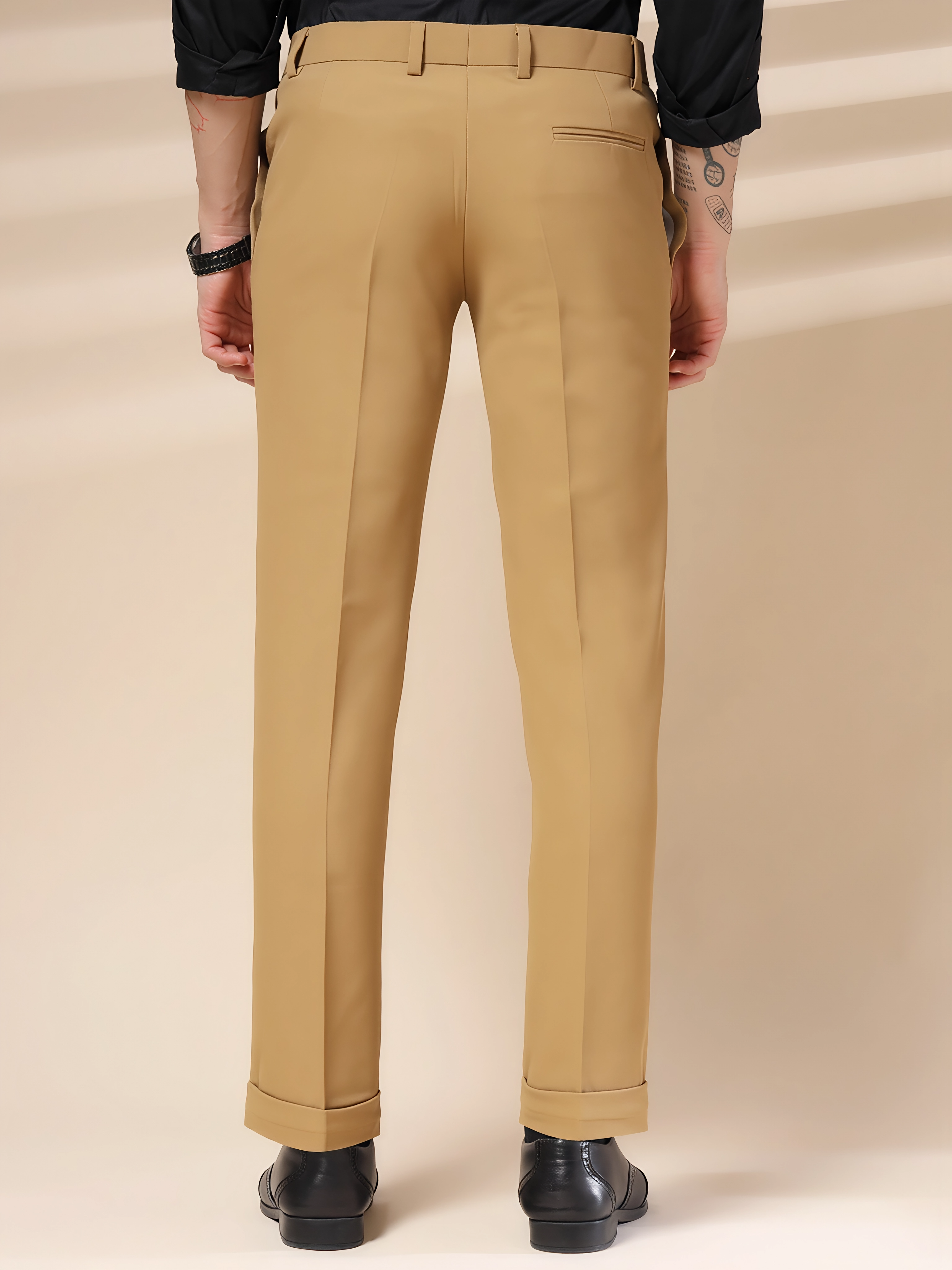 Camel Men Pleated Trouser by ITALIAN VEGA®