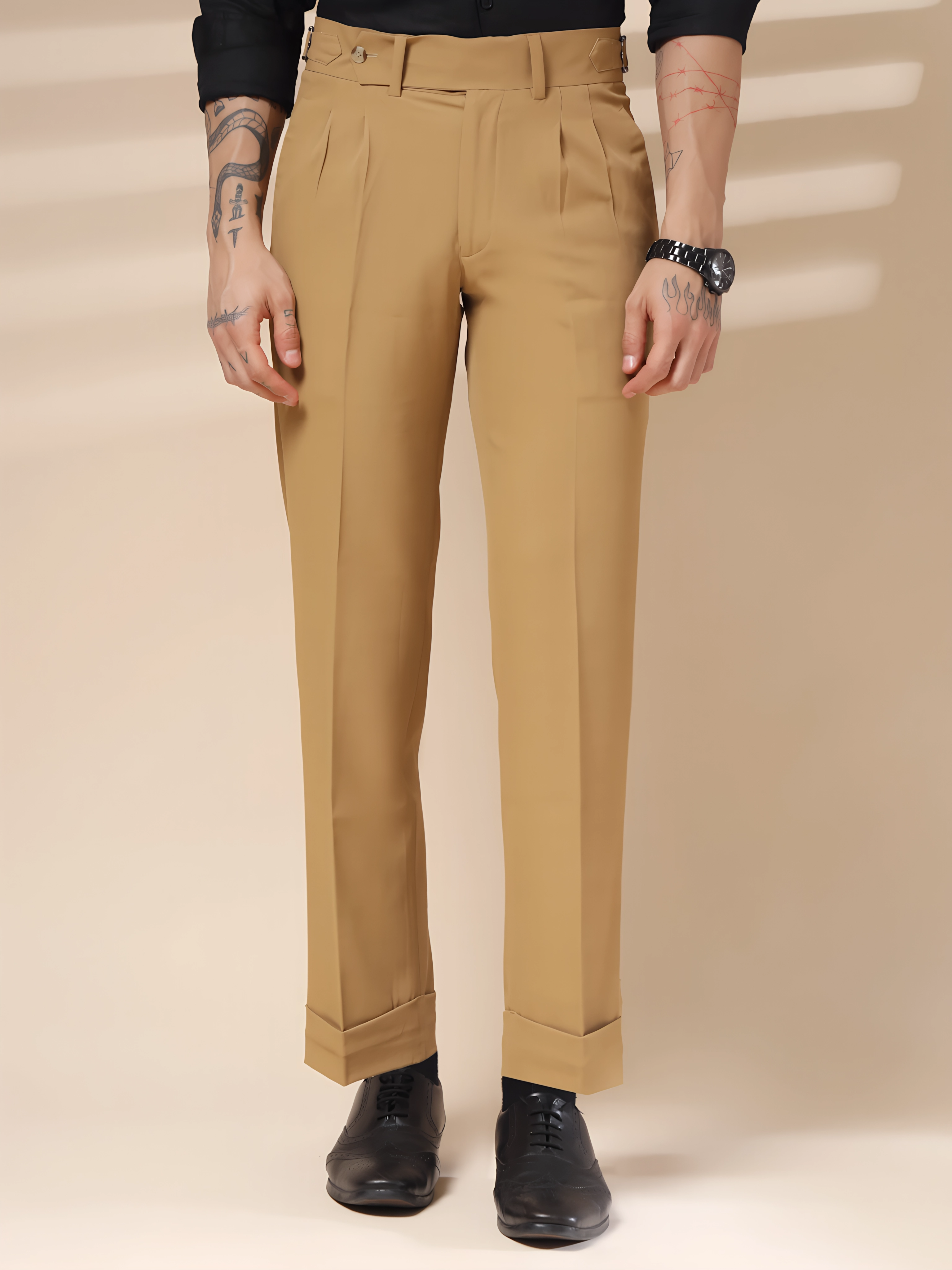 Italian Camel Signature Gurkha Pants by ITALIAN VEGA®