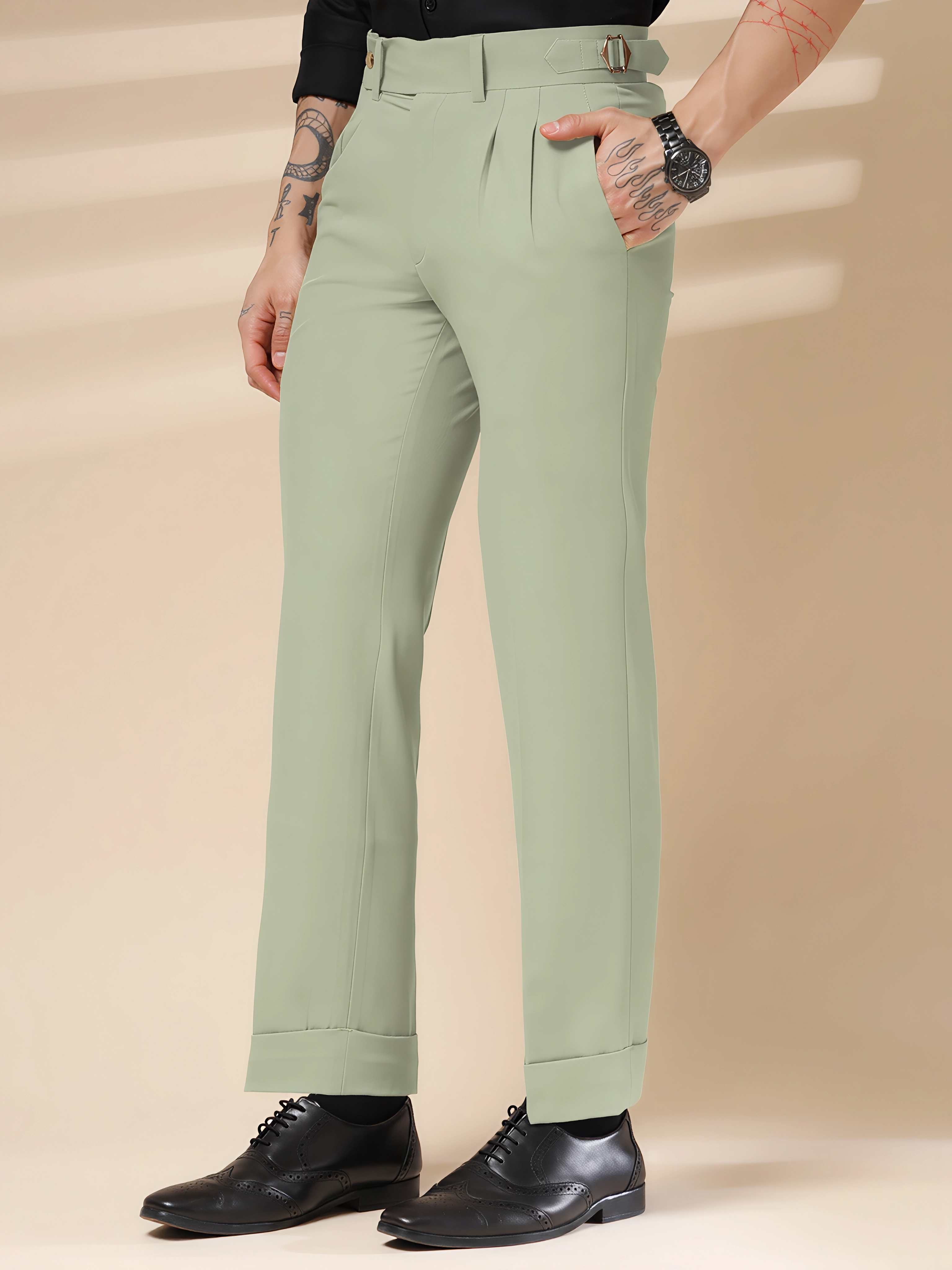 Italian Lime Signature Gurkha Pants by ITALIAN VEGA®