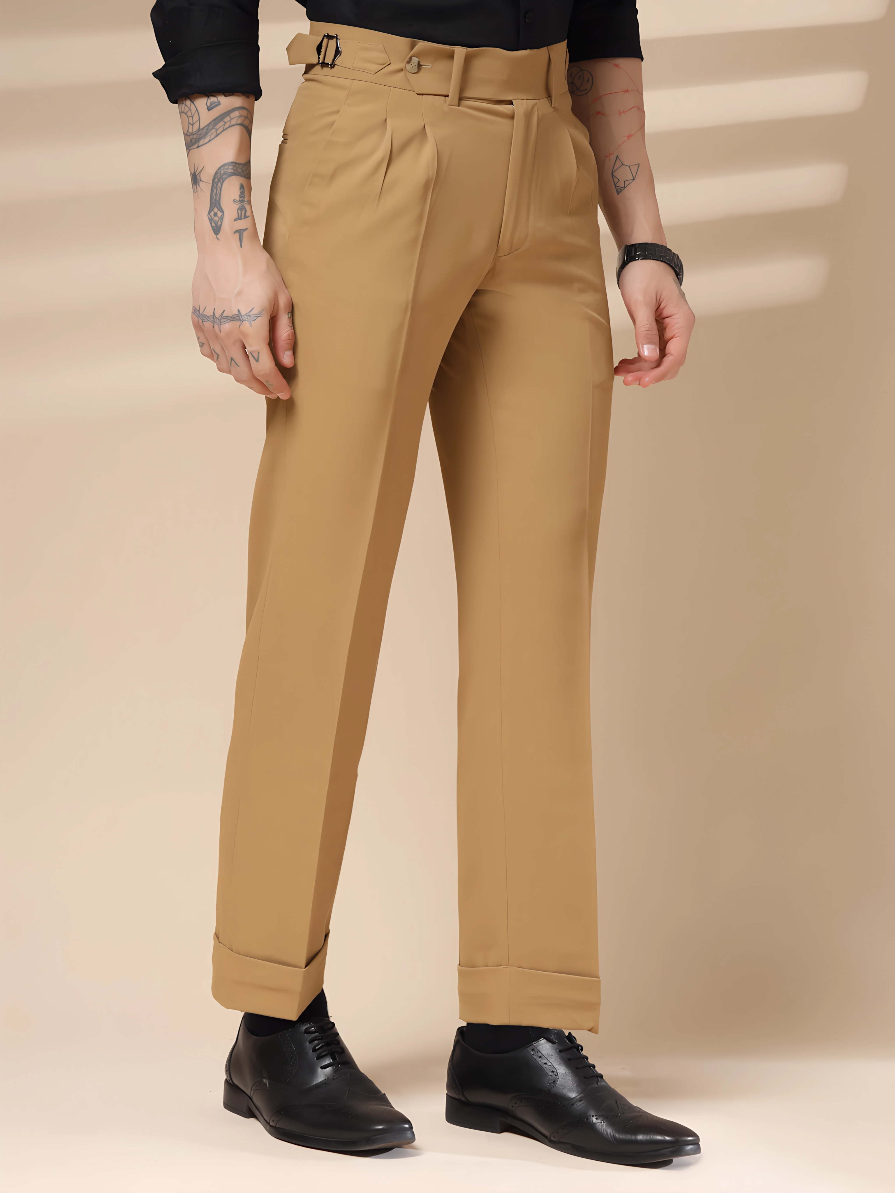 Italian Camel Signature Gurkha Pants by ITALIAN VEGA®
