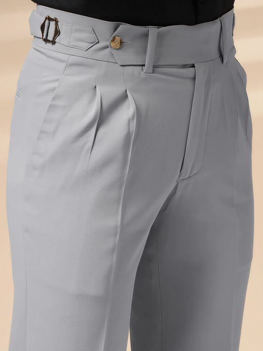 Italian Ash Grey Signature Gurkha Pants