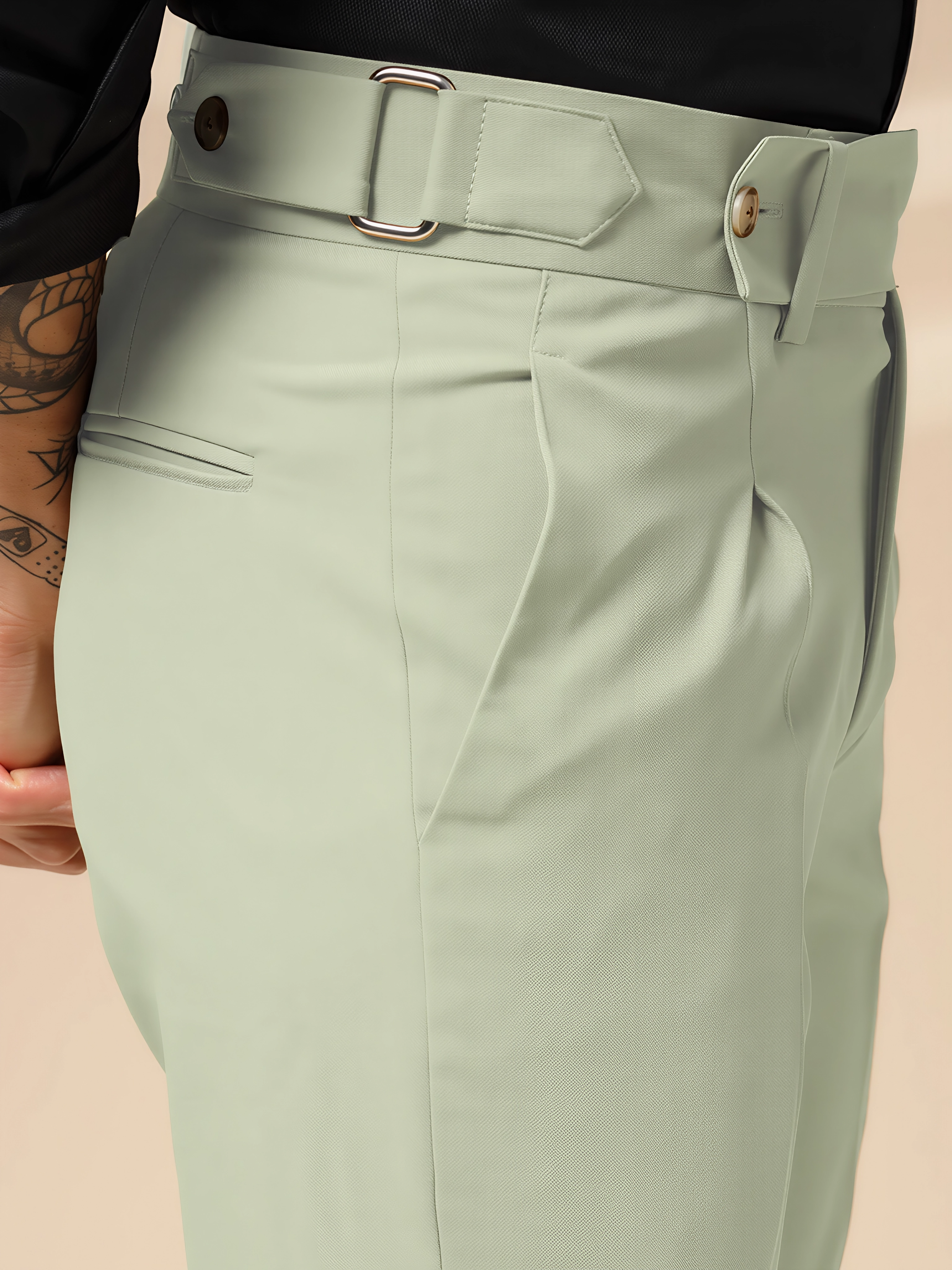 Lime Oxford Gurkha Trouser by ITALIAN VEGA®