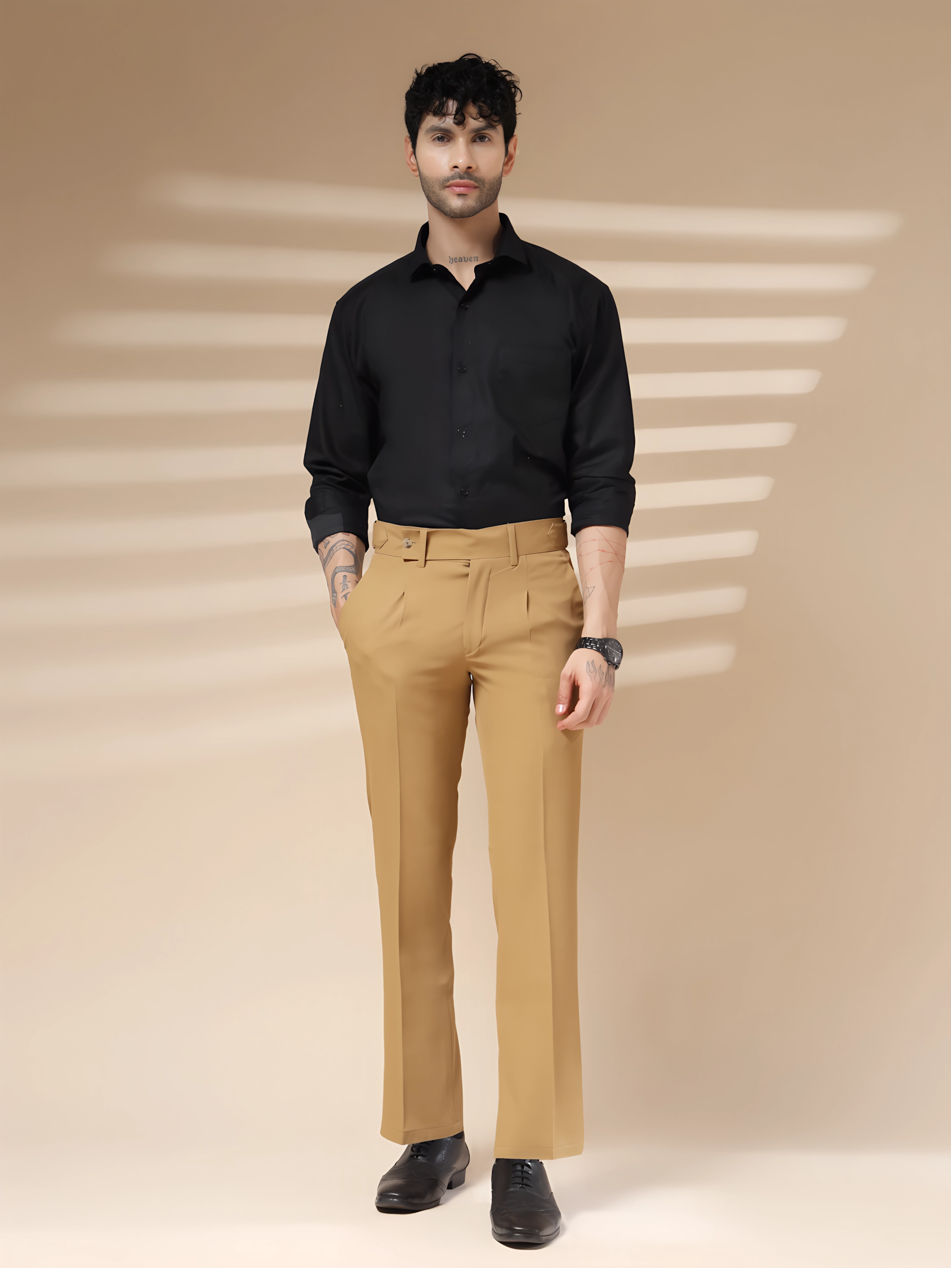 Camel Oxford Gurkha Trouser by ITALIAN VEGA®